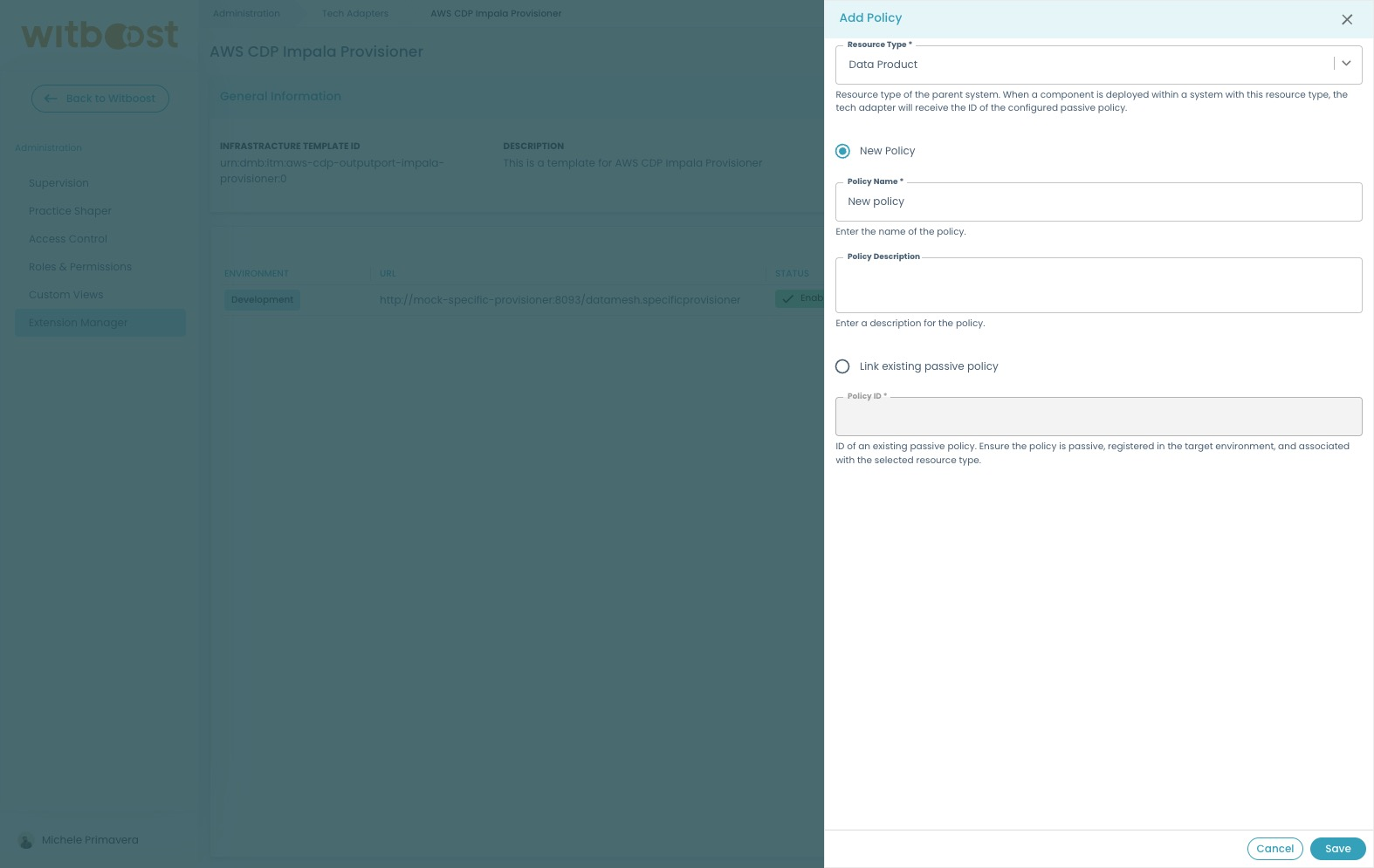 Add Tech Adapter policy